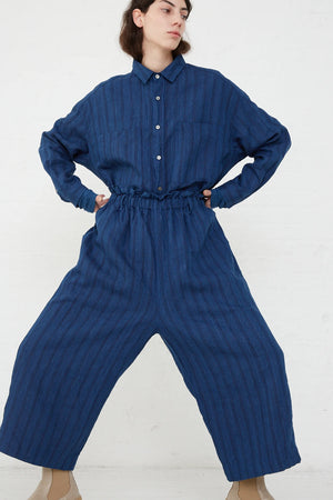 900632 INDIGO Linen Pants (Woven) Linen100%