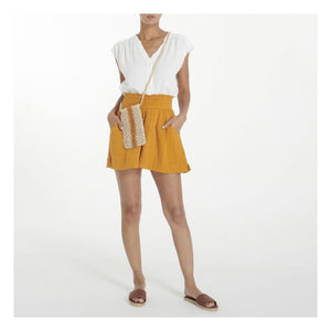 Adrian Paperbag Shorts, Turmeric