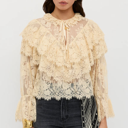 Faryn Top, Vintage Cream