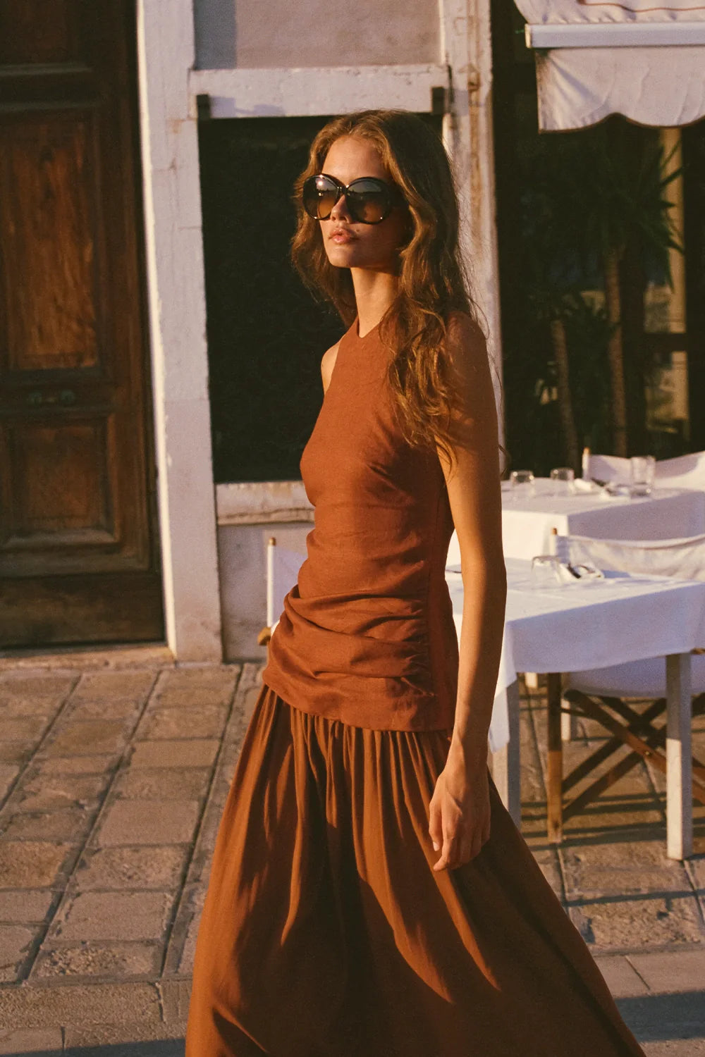 Tali Maxi Dress, Terracotta