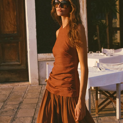 Tali Maxi Dress, Terracotta
