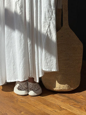 Merezhyvni Crochet Ballerinas, Milk