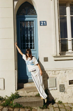 Made Some Pants, White/Navy