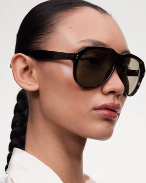 Caine Sunglasses, Dusty Brown Tortoise
