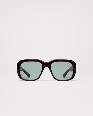 Louis Sunglasses, Red Tortoise/Green