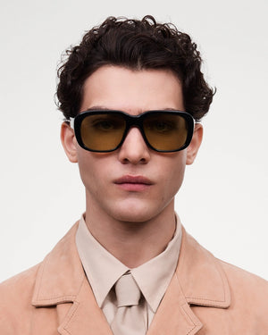 Louis Sunglasses, Black/Yellow