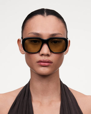 Louis Sunglasses, Black/Yellow