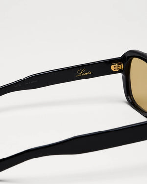 Louis Sunglasses, Black/Yellow