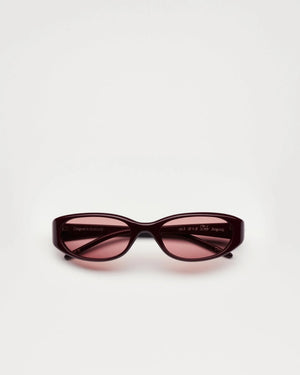 Dele Burgundy Sunglasses