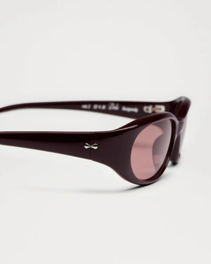 Dele Burgundy Sunglasses