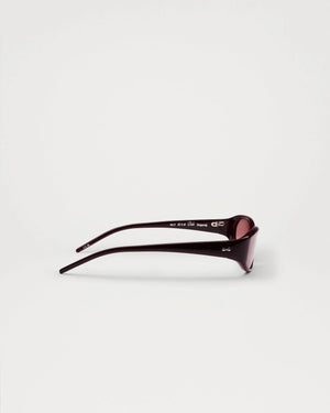 Dele Burgundy Sunglasses