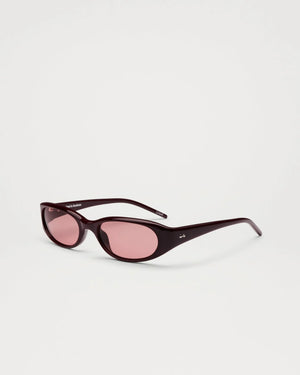 Dele Burgundy Sunglasses