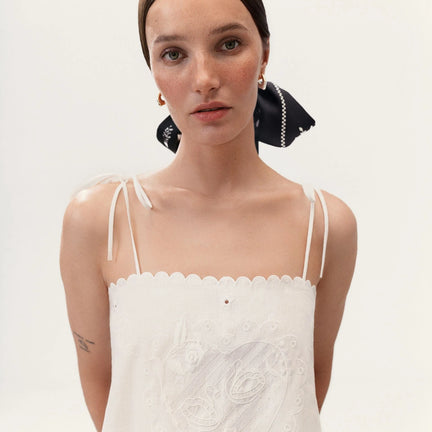 Lybid Bandana Top, Milk