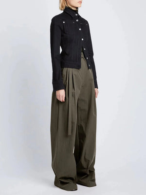 Technical Suiting Wide Leg Trouser, Wood