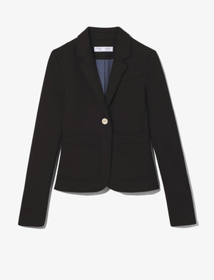 Jersey Suiting Blazer, Black