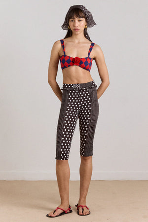 Cove Capri Short, Spot Stripe