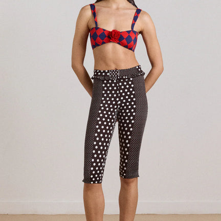 Cove Capri Short, Spot Stripe