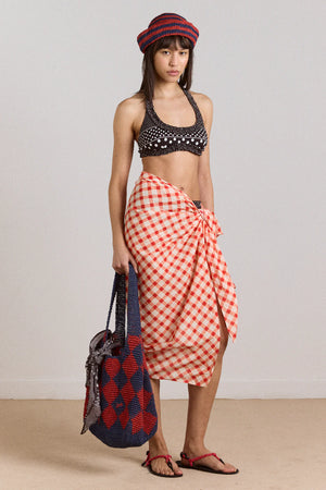 Cove Bikini Top, Spot Stripe
