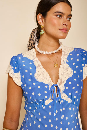 Amari Dress Bohemia Spot Blue