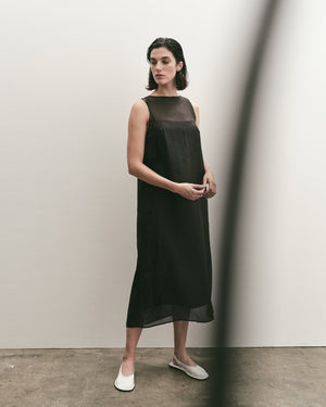 Organza Dress, Black