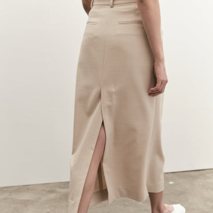 Split Back Midi Skirt