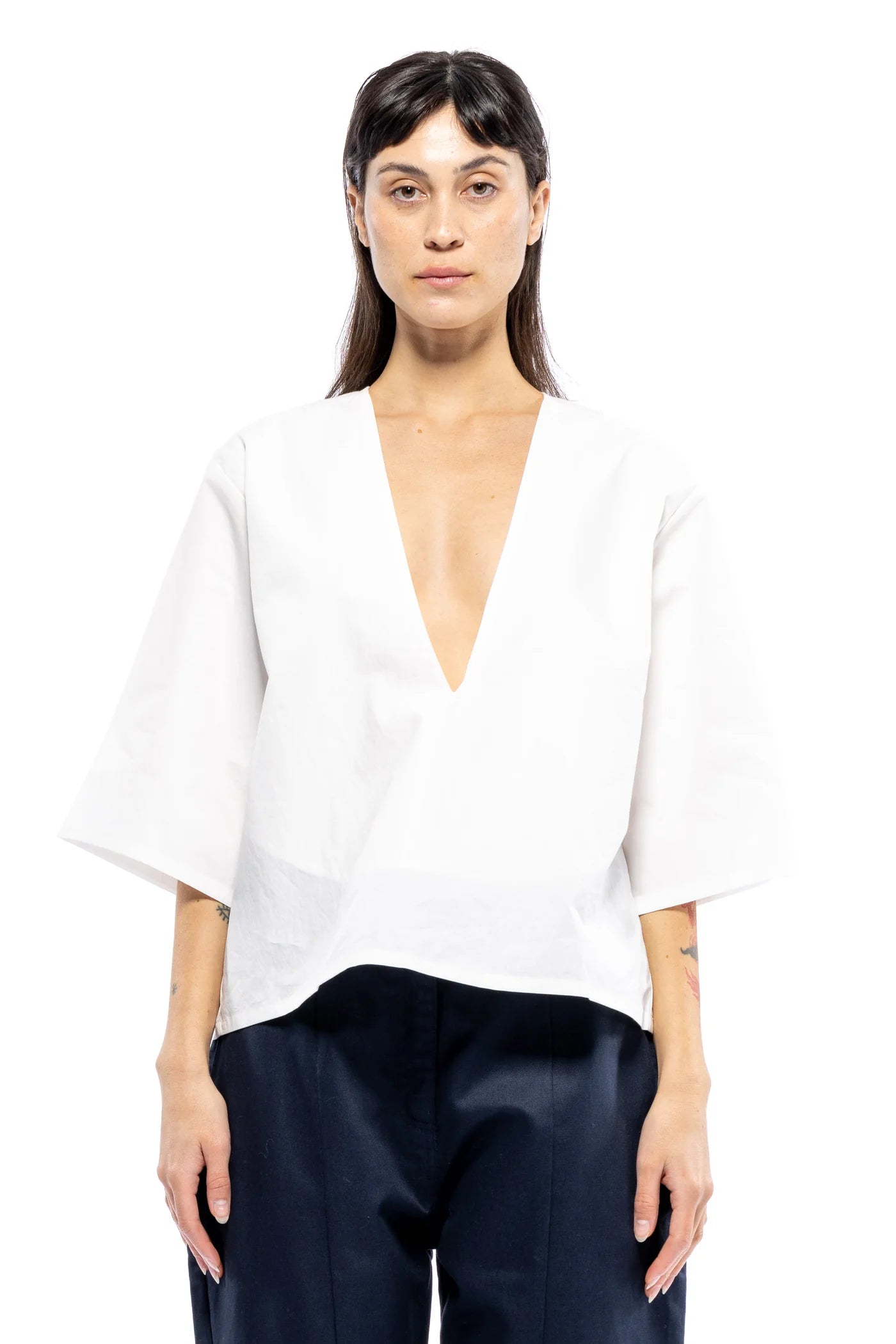Poppy Top, White