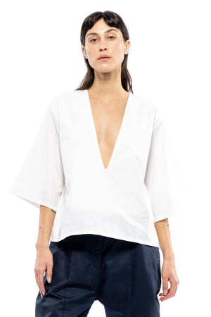 Poppy Top, White