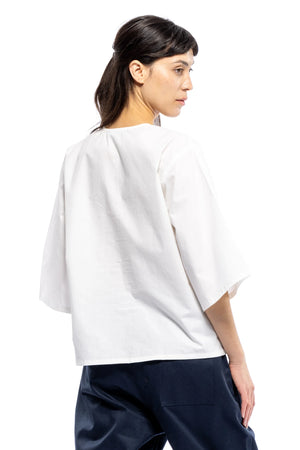 Poppy Top, White
