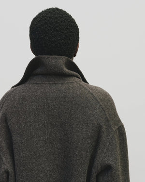 Handmade Belted Wool Coat, Brown