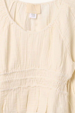 Naima Balloon Sleeve Blouse, Natural