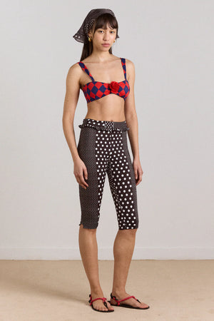 Cove Capri Short, Spot Stripe