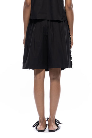 Adele Ruffle Shorts, Black