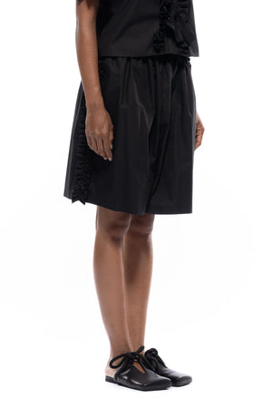Adele Ruffle Shorts, Black