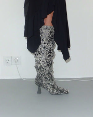 Gathered Boots, Smoke 40MM