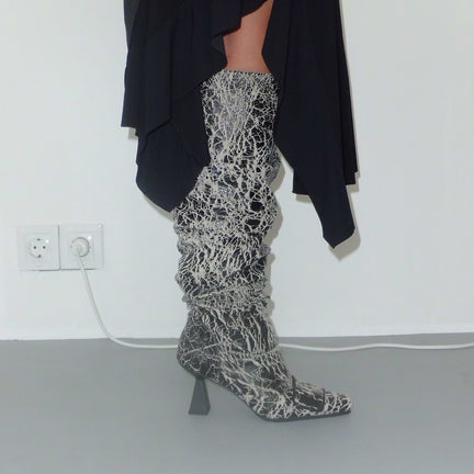 Gathered Boots, Smoke 40MM