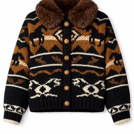 Coquimbo Knit Cardigan, Black