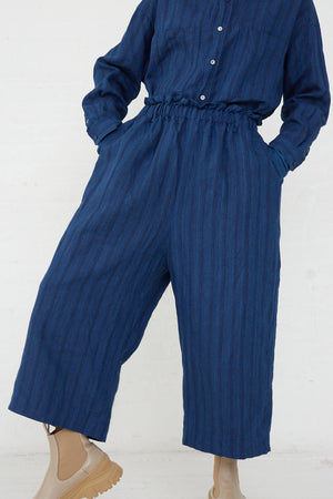 900632 INDIGO Linen Pants (Woven) Linen100%