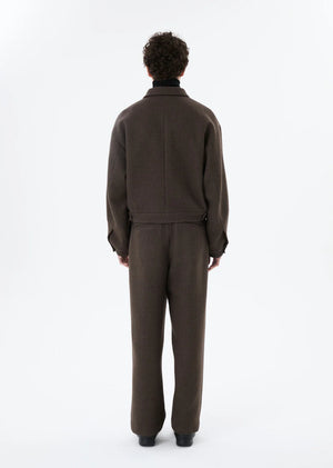 Wool Crop Jacket, Brown