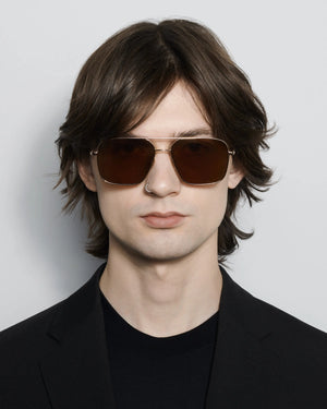Aviator Sunglasses, Brown