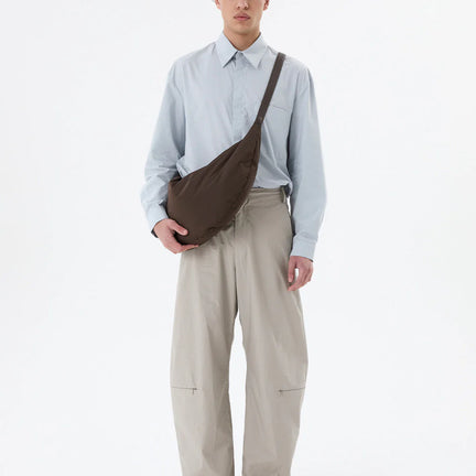 Square Pocket Oversized Shirt, Light Blue