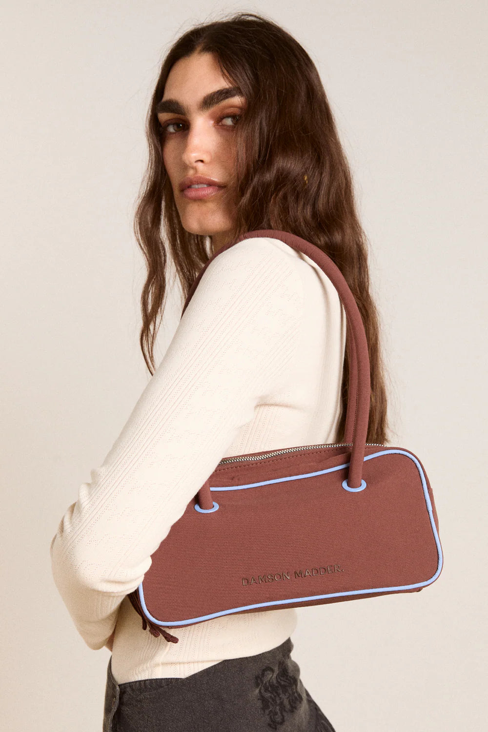 Benny Mini Bowler, Choc/Blue