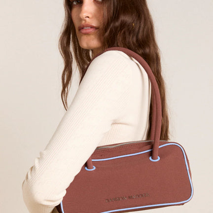 Benny Mini Bowler, Choc/Blue