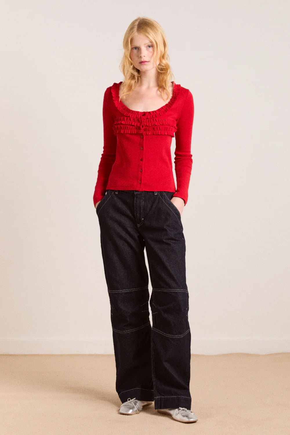 Varsha Cardigan, Cherry