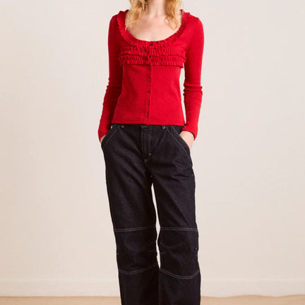 Varsha Cardigan, Cherry