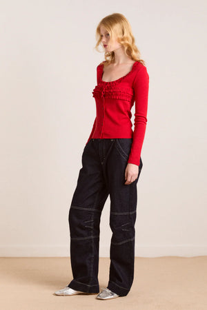 Varsha Cardigan, Cherry