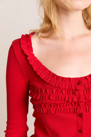 Varsha Cardigan, Cherry
