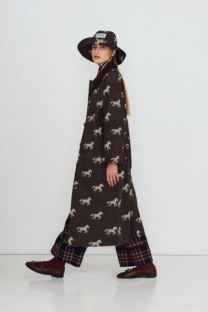 Horses Trench Coat