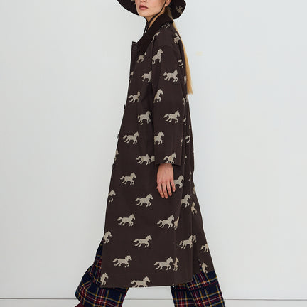 Horses Trench Coat