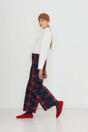 Bow Neck Shirt, White