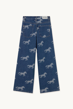Horses Embroidery Berta Denim